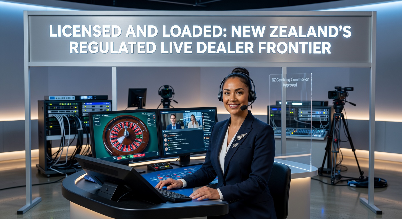 A vibrant live dealer blackjack table streamed in real-time, showcasing professional dealers and interactive player interfaces popular among New Zealand players