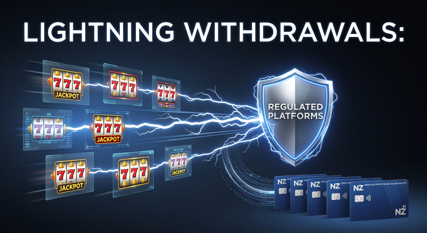 Digital wallet interface showing instant withdrawal confirmation on a New Zealand-regulated casino platform, with pokie win amounts transferring seamlessly