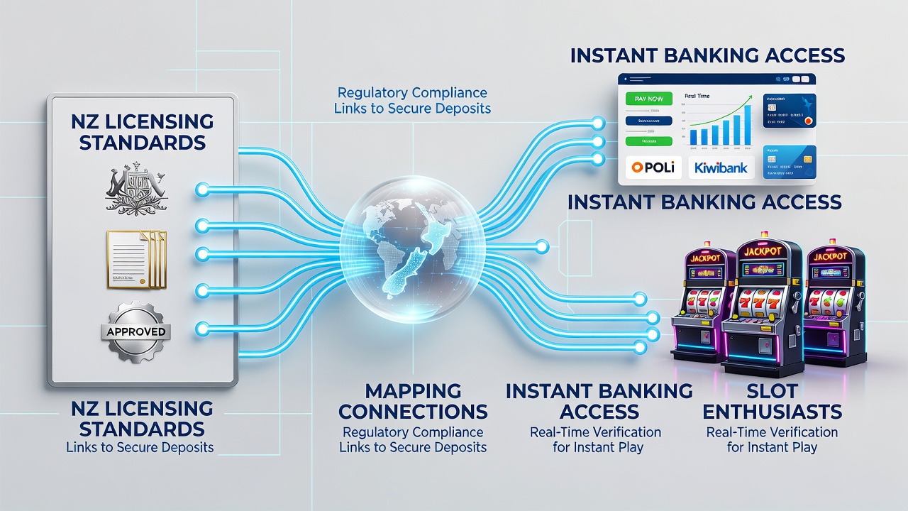 New Zealand slot players accessing instant banking options through regulated platforms