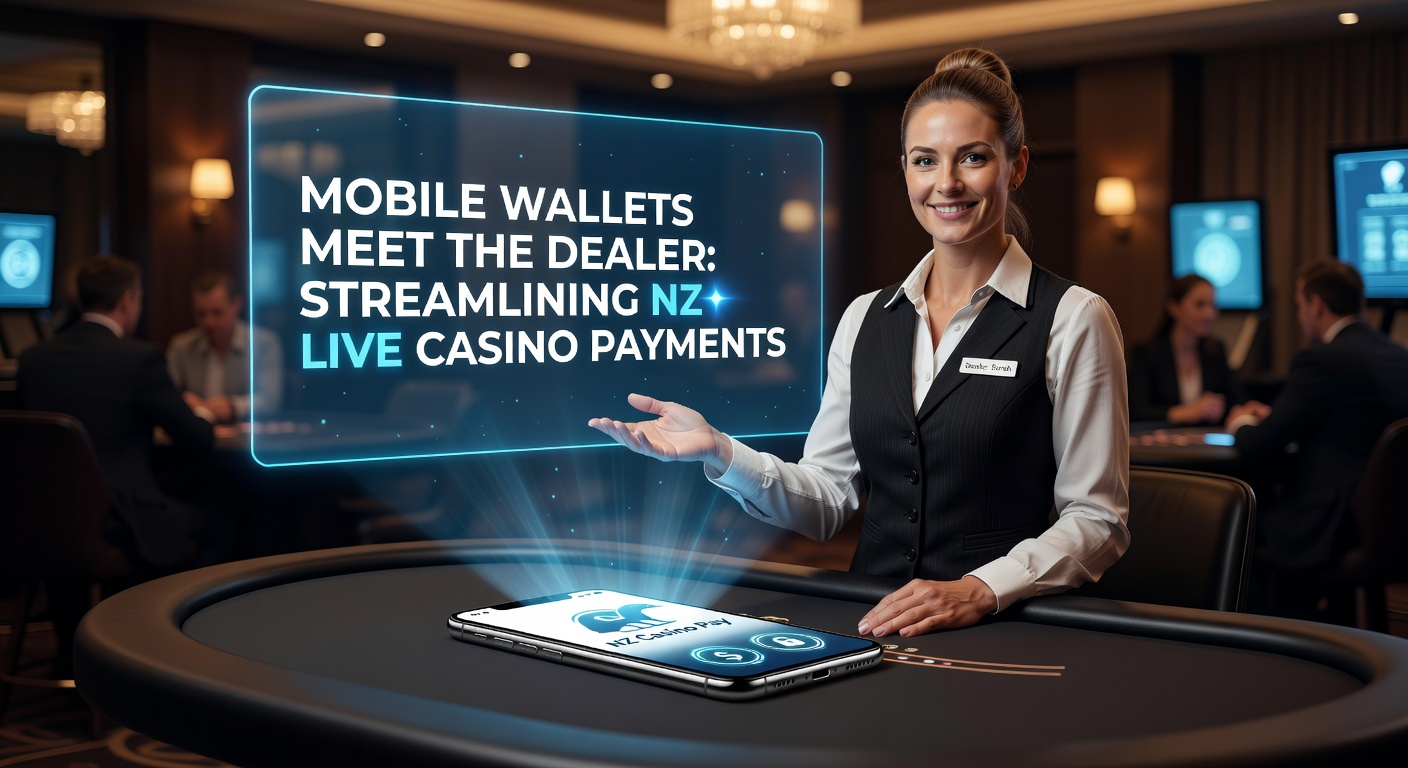 Smartphone displaying a mobile wallet app integrated with a live casino dealer game on screen, highlighting seamless transaction flow in New Zealand online casinos