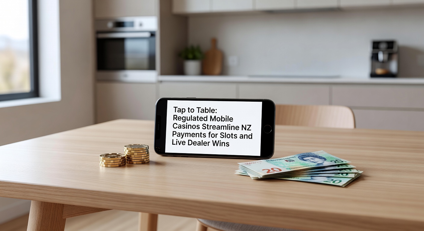 Smartphone displaying a mobile casino app with quick-tap payment interface for slots and live dealer games in New Zealand