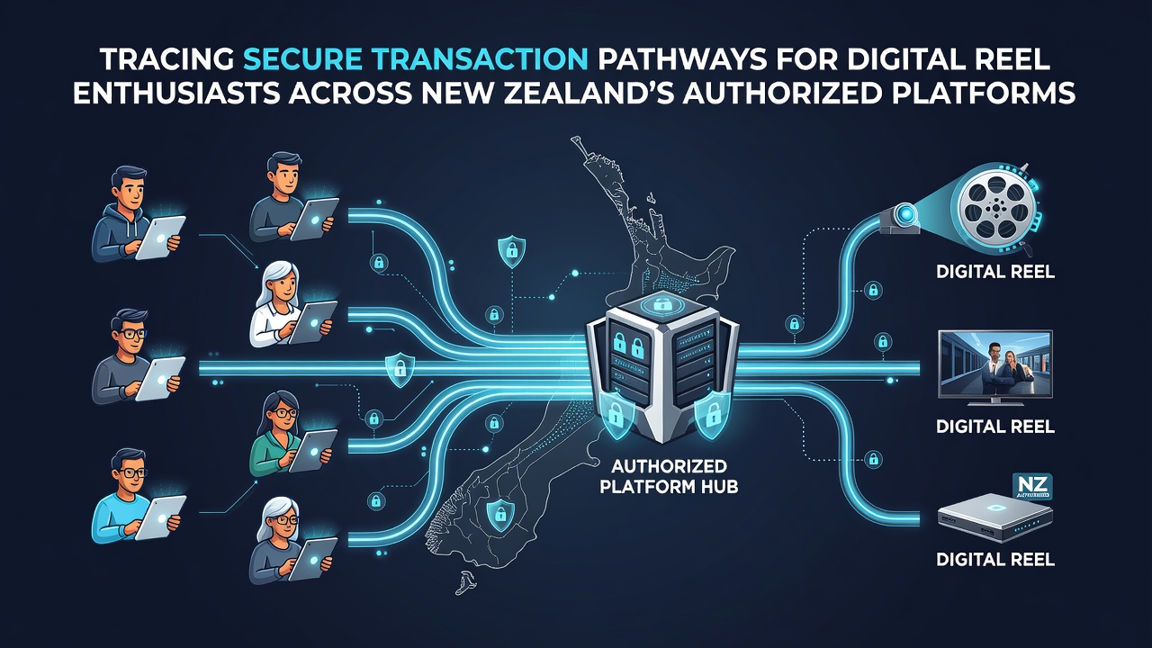 Diagram of encrypted payment routes connecting New Zealand players to licensed slot platforms